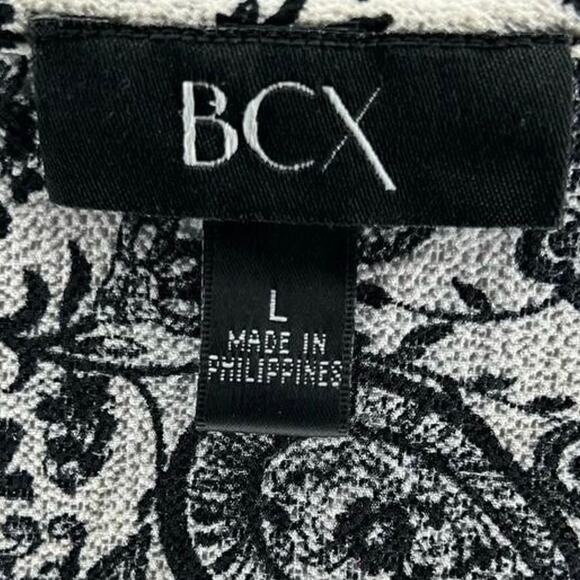 BCX floral square print racer back blouse women’s size large - Picture 7 of 7